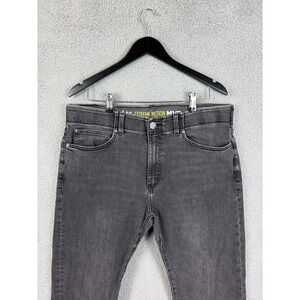 Lee Extreme Motion MVP Jeans Mens 38x32 Gray Slim Straight Stretch Denim Men